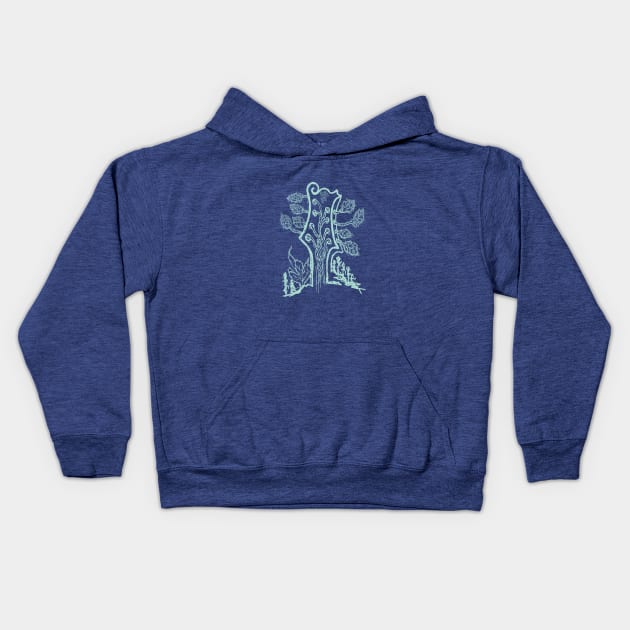 Pick'N Hops (Teal) Kids Hoodie by katgaddis